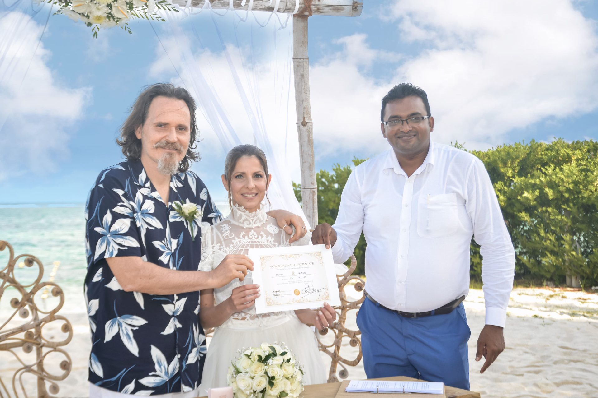 Matrimonio simbolico Mauritius tropici
