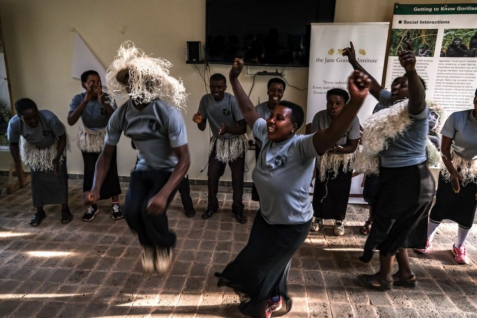 Bwindi danzatori africani