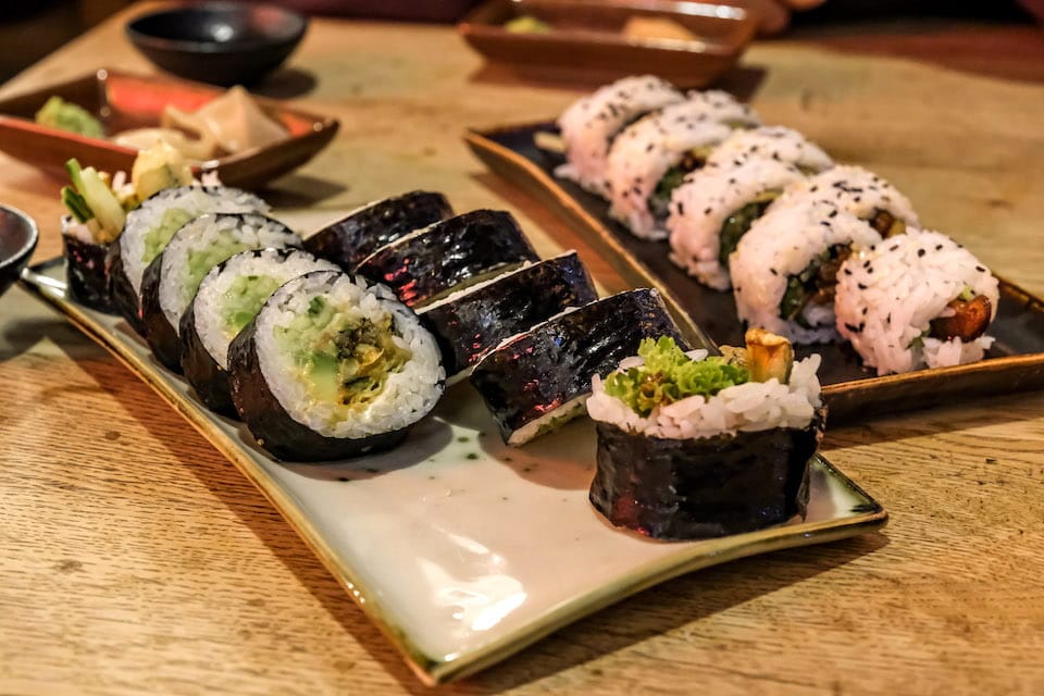 Sushi vegano a Cracovia