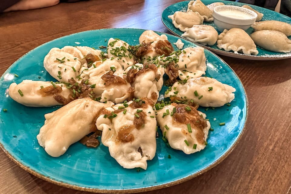 Pierogi vegani a Cracovia